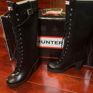 Hunter heeled rain boots